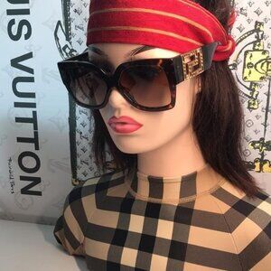 NEW AUTHENTIC Versace Tortoise Shell Sunglasses VE4402 8788